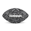 Black And White African Tribal Print Rugby Ball