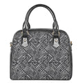 Black And White African Tribal Print Shoulder Handbag