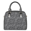 Black And White African Tribal Print Shoulder Handbag