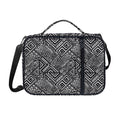 Black And White African Tribal Print Shoulder Strap Bible Bag