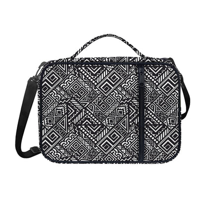 Black And White African Tribal Print Shoulder Strap Bible Bag