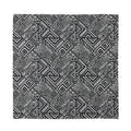 Black And White African Tribal Print Silk Bandana