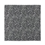 Black And White African Tribal Print Silk Bandana