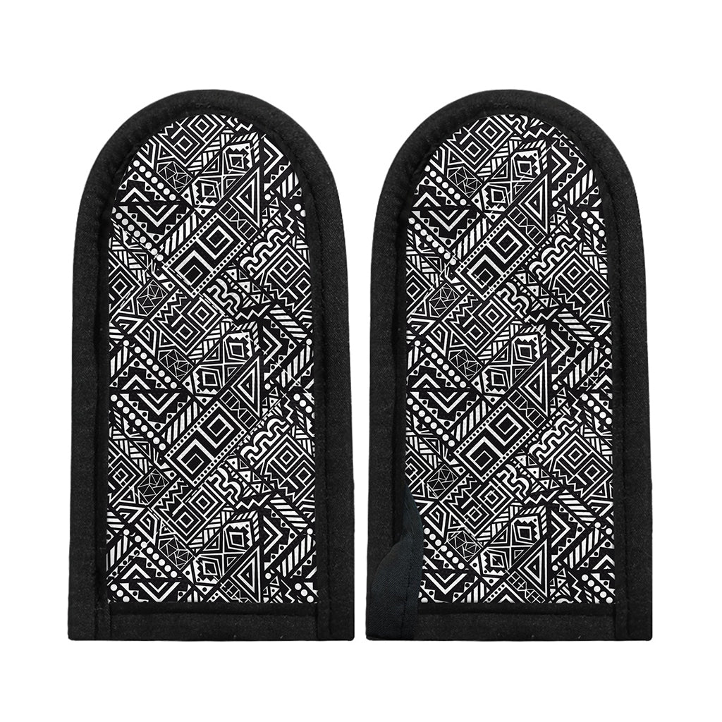 Black And White African Tribal Print Skillet Handle Cover