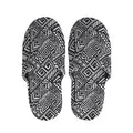 Black And White African Tribal Print Slippers