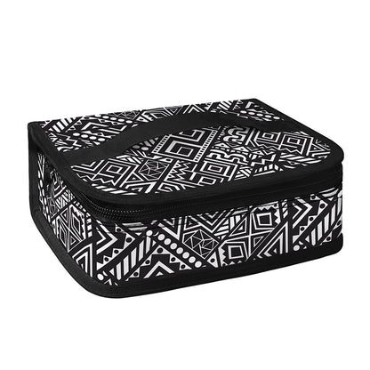 Black And White African Tribal Print Small Lunch Bag