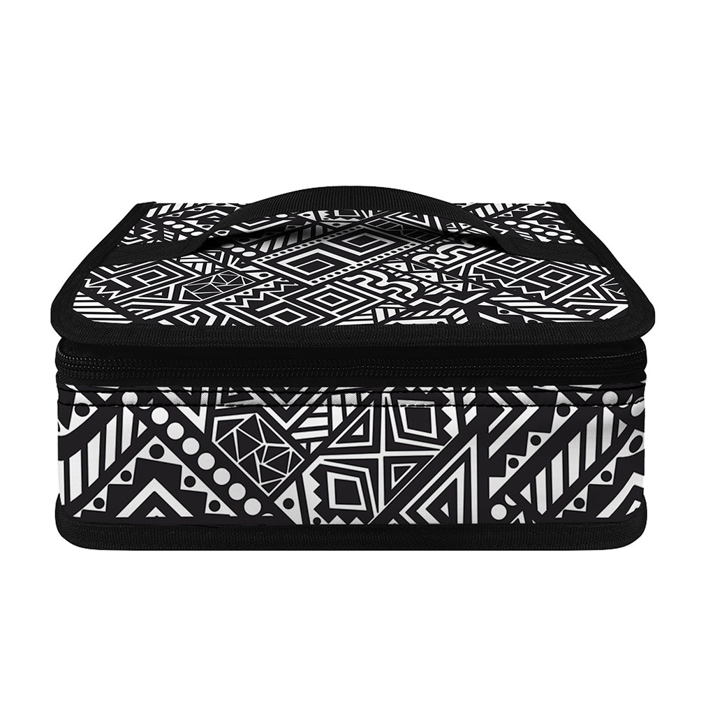 Black And White African Tribal Print Small Lunch Bag