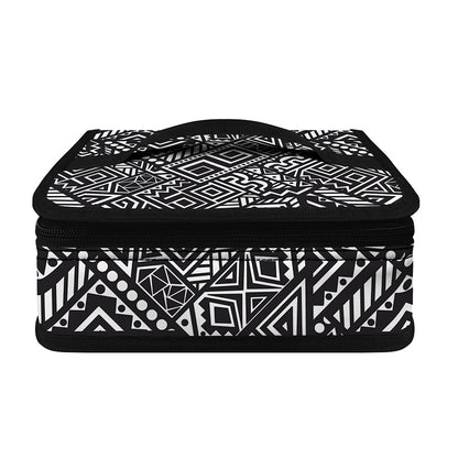 Black And White African Tribal Print Small Lunch Bag