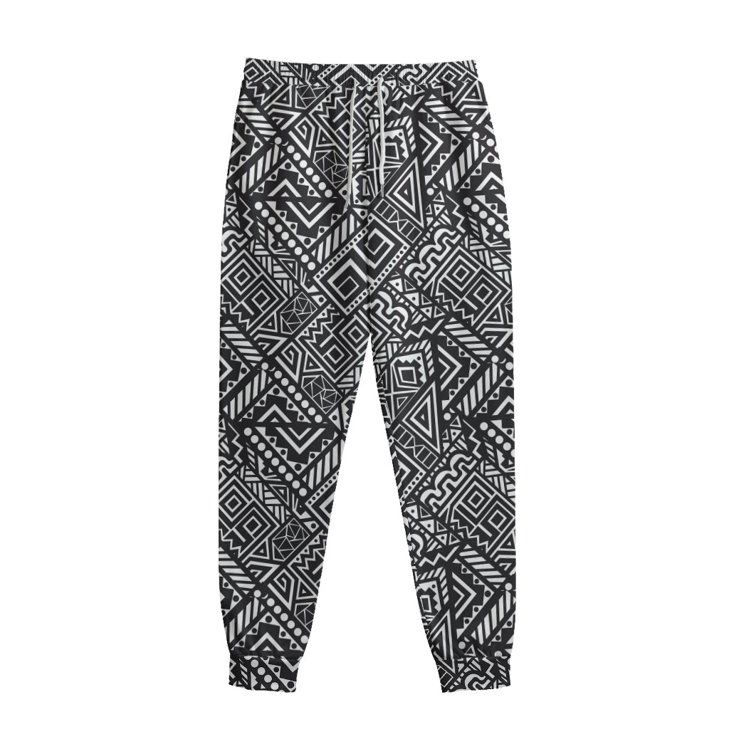Black And White African Tribal Print Sweatpants