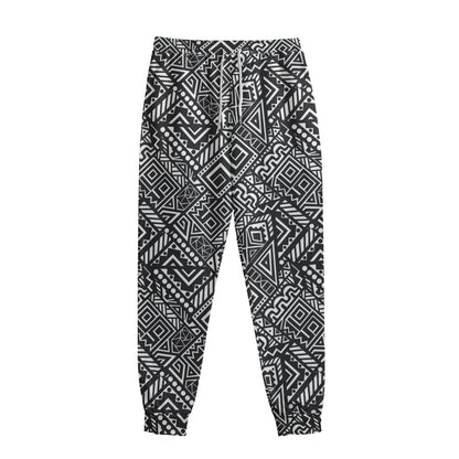 Black And White African Tribal Print Sweatpants