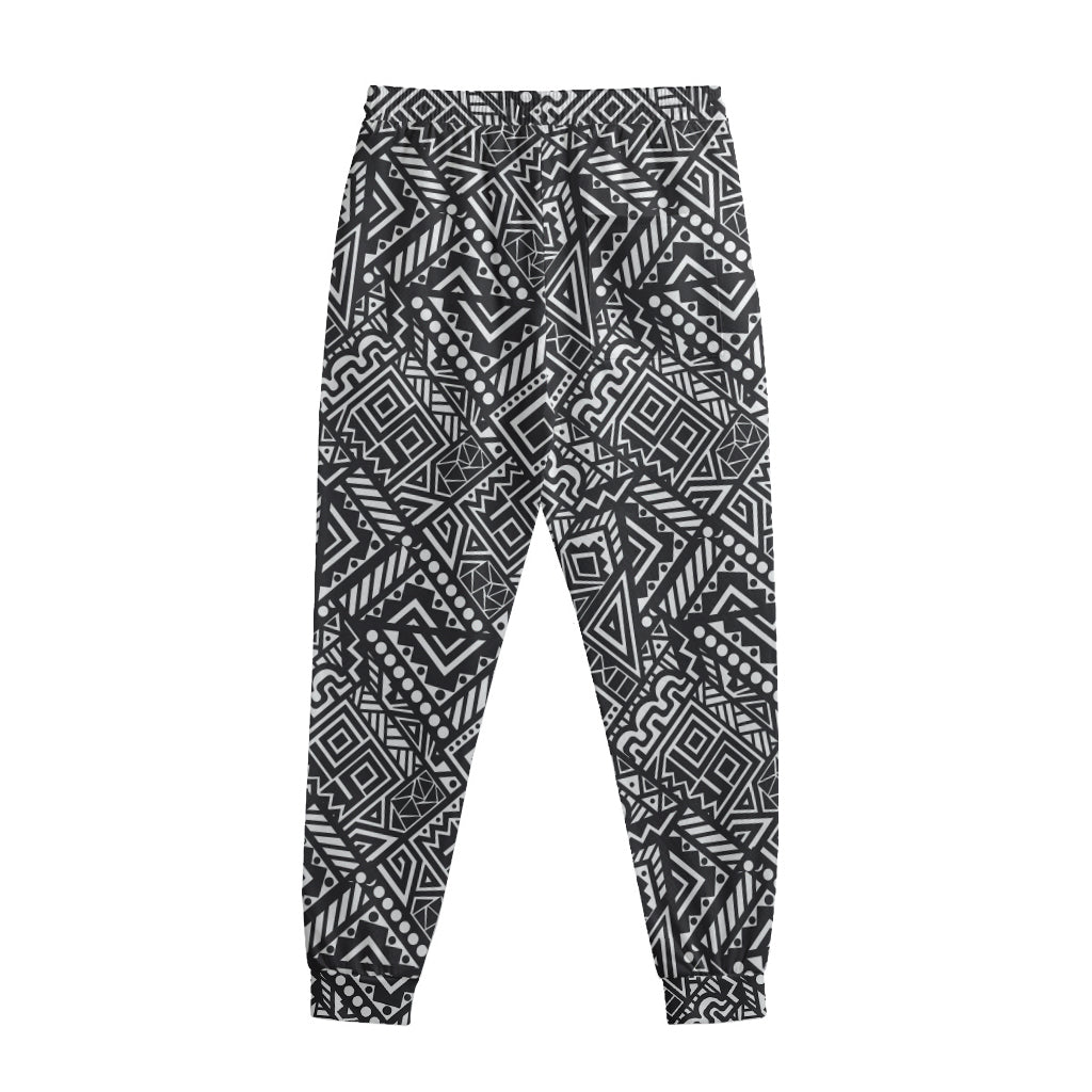 Black And White African Tribal Print Sweatpants