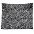 Black And White African Tribal Print Tapestry