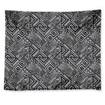 Black And White African Tribal Print Tapestry