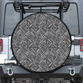 Black And White African Tribal Print Tire Cover