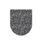 Black And White African Tribal Print Toilet Lid Cover