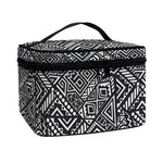 Black And White African Tribal Print Travel Makeup Bag