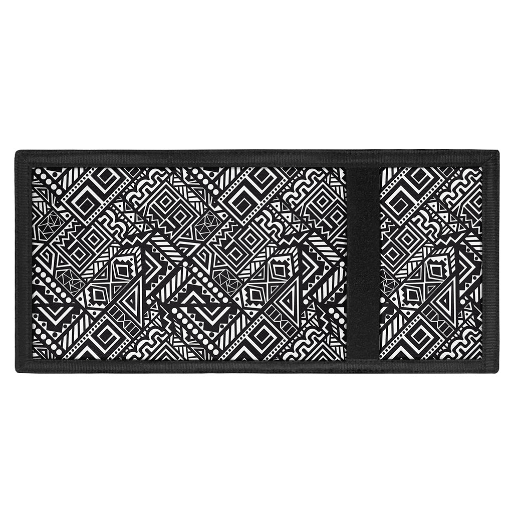 Black And White African Tribal Print Trifold Wallet
