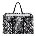 Black And White African Tribal Print Utility Tote Bag