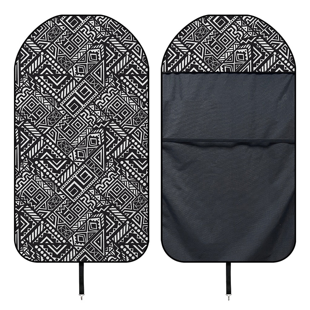 Black And White African Tribal Print Waterproof Car Seat Cover
