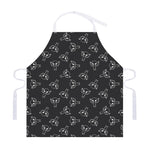 Black And White Alien Print Adjustable Apron
