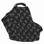 Black And White Alien Print Baby Seat Cover