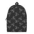 Black And White Alien Print School Backpack