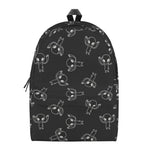 Black And White Alien Print Backpack