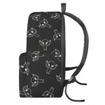 Black And White Alien Print Backpack