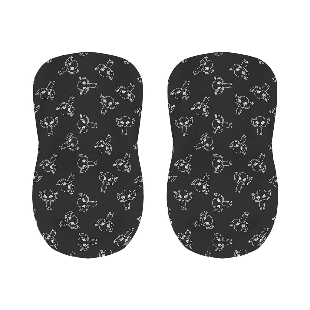 Black And White Alien Print Bar Stool Covers