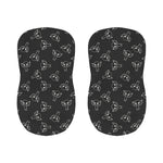 Black And White Alien Print Bar Stool Covers