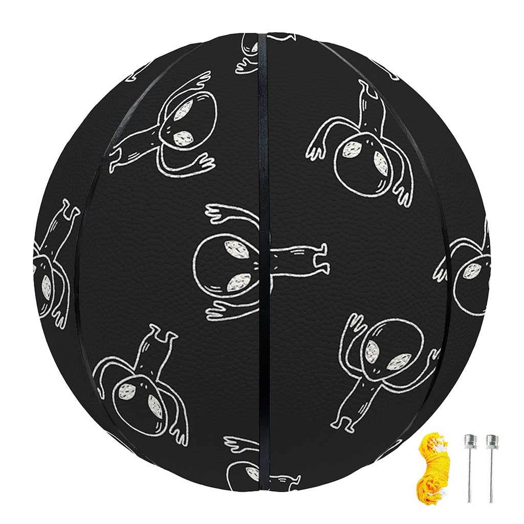 Black And White Alien Print Basketball
