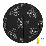 Black And White Alien Print Basketball