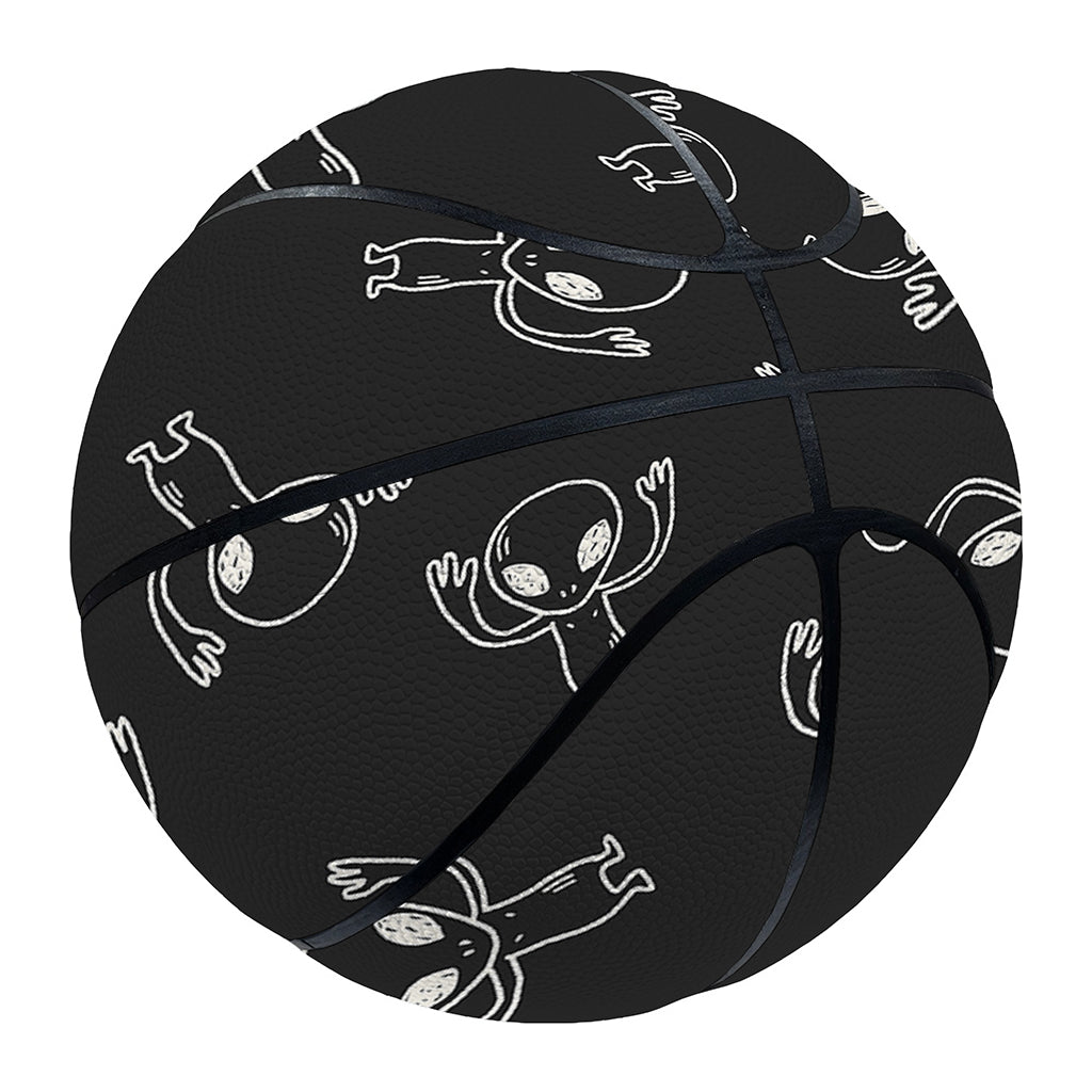 Black And White Alien Print Basketball