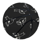 Black And White Alien Print Basketball