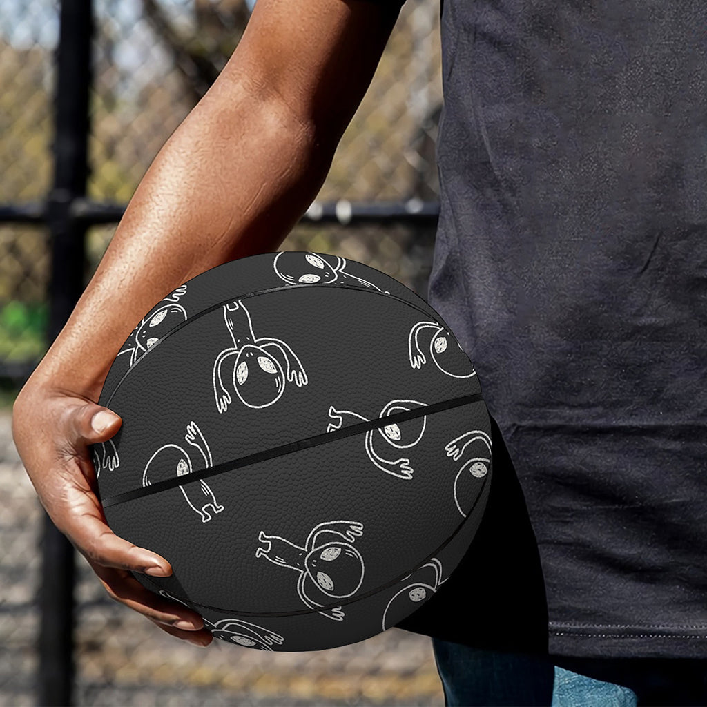 Black And White Alien Print Basketball