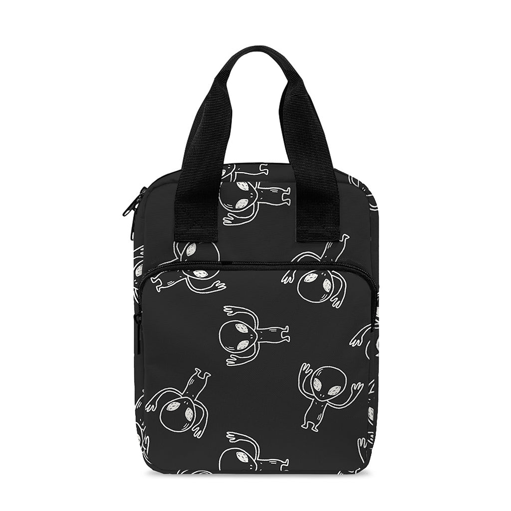Black And White Alien Print Bible Tote Bag