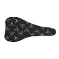 Black And White Alien Print Bicycle Seat Cover