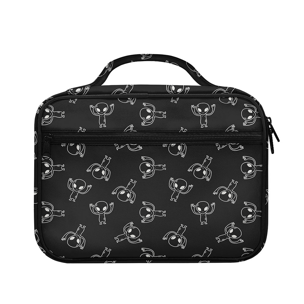 Black And White Alien Print Briefcase Bible Bag