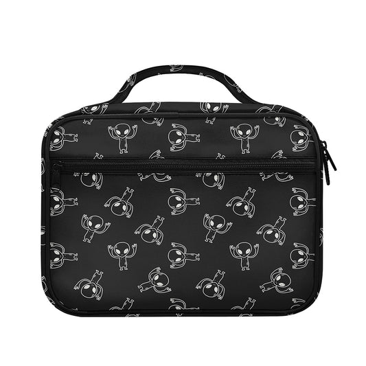 Black And White Alien Print Briefcase Bible Bag