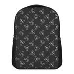 Black And White Alien Print Casual Backpack