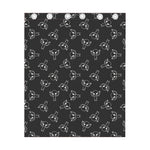 Black And White Alien Print Curtain