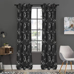 Black And White Alien Print Curtain