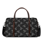 Black And White Alien Print Duffle Bag
