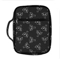 Black And White Alien Print Front Pocket Bible Bag