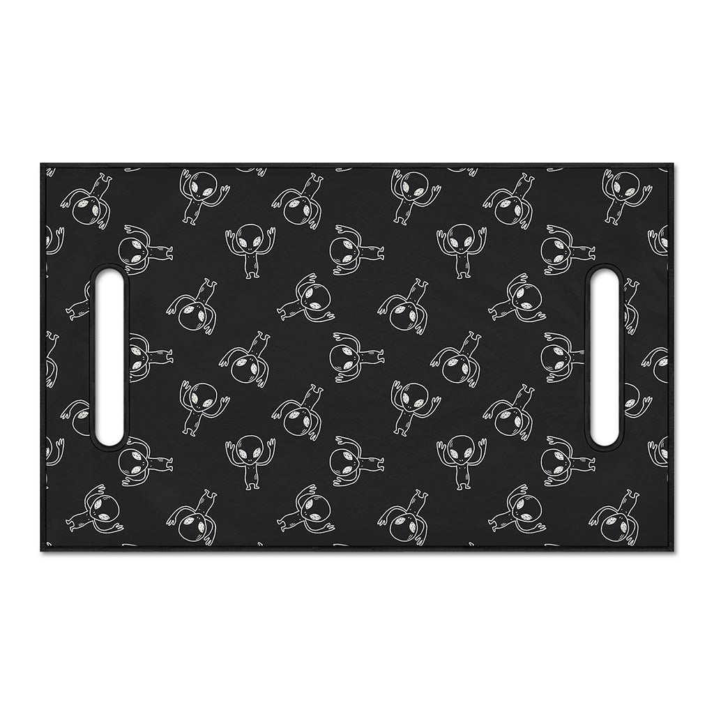 Black And White Alien Print Golf Cart Seat Cover