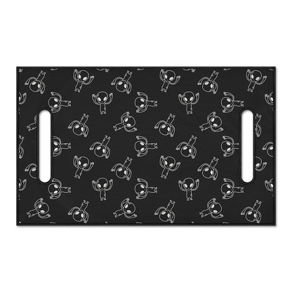 Black And White Alien Print Golf Cart Seat Cover