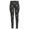 Black And White Alien Print High-Waisted Pocket Leggings