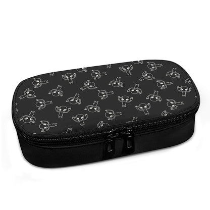 Black And White Alien Print Insulin Cooler Travel Case