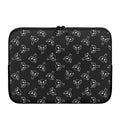 Black And White Alien Print Laptop Sleeve