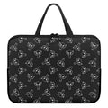 Black And White Alien Print Laptop Sleeve With Handle